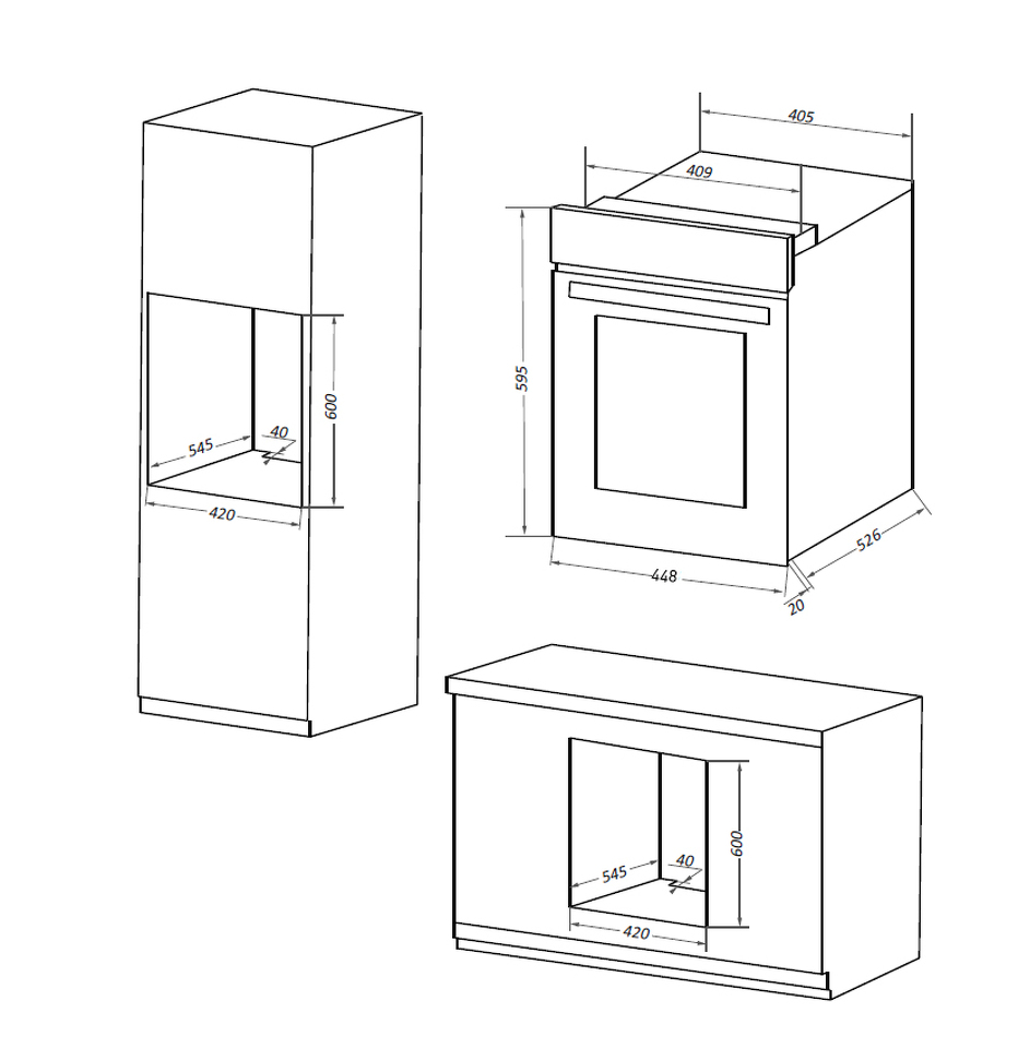 Электрический духовой шкаф Maunfeld EOEC516W